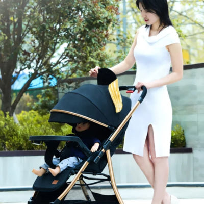 Poussette canne aluminium robuste et pratique pour voyage et ville