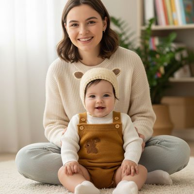 Bonnet bebe beige fille 