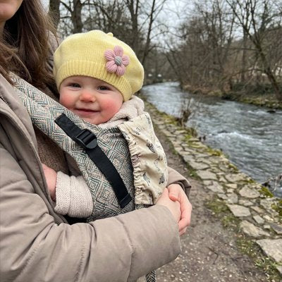 Bonnet bebe jaune pour fille 