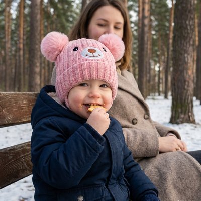 Bonnet bebe rose pour fille