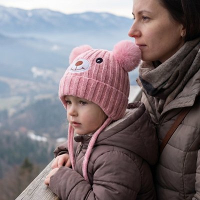 Bonnet bebe rose tissu coton