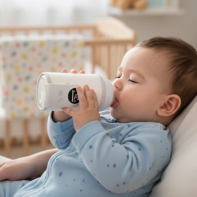 Chauffe biberon nomade bébé bois le lait