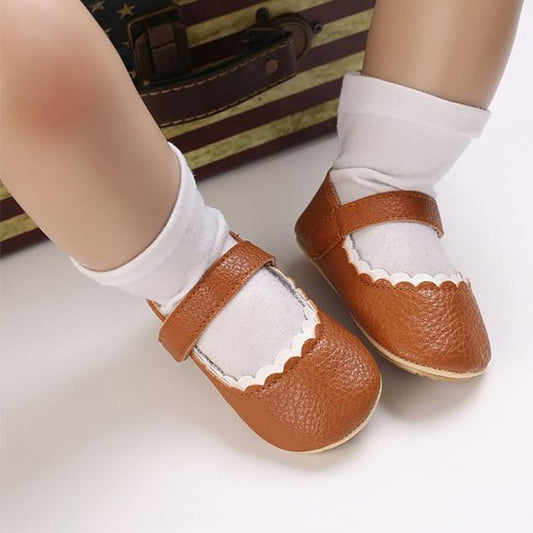 Chaussure bebe fille marron