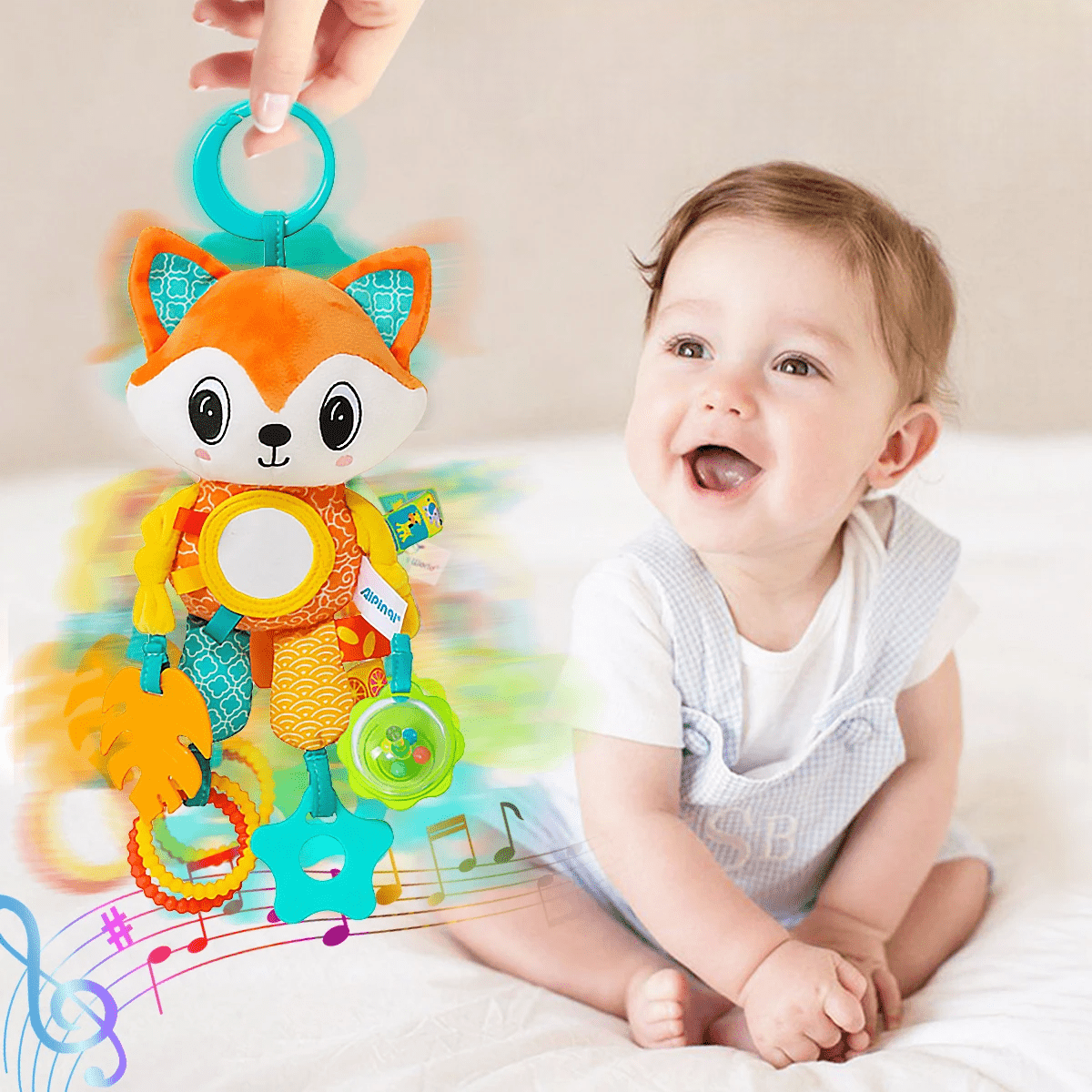 Jouet d'éveil - SoftHangingToy™ - Renard - Le Royaume bébé