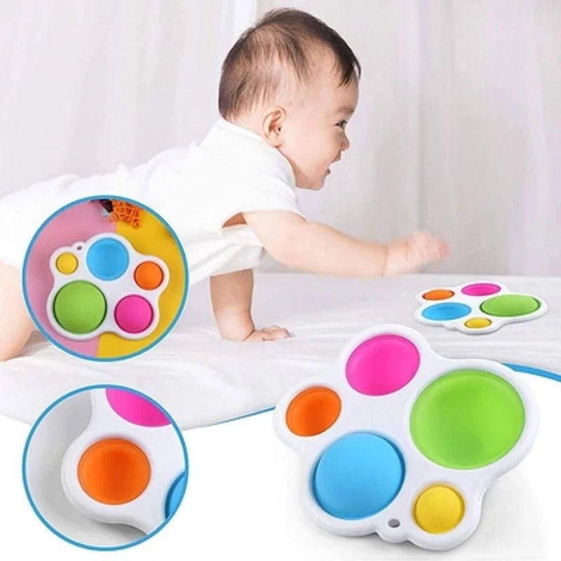 Jouet Sensoriel - PuzzleBoard™ - Blanc - Le Royaume bébé