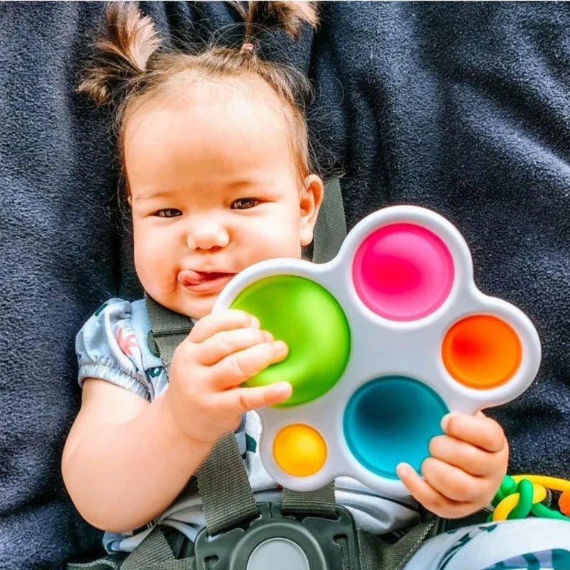 Jouet Sensoriel - PuzzleBoard™ - Blanc - Le Royaume bébé