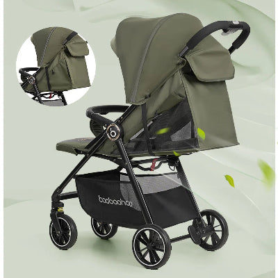 poussette canne vert compacte